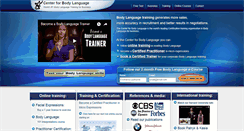 Desktop Screenshot of centerforbodylanguage.com